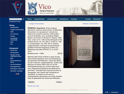 Website von Vico