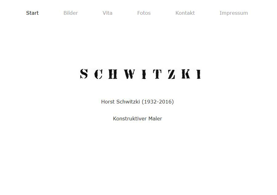 Website von Horst Schwitzki